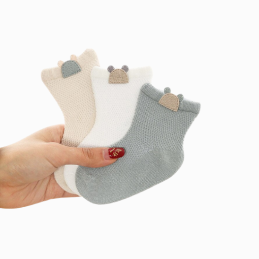 loja chiquititos conjunto de meias para bebes de algodao premium 3 pares img 11
