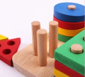 brinquedo montessori para bebe torre geometrica modelo tradicional img 04
