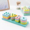 loja chiquititos brinquedo montessori para bebe torre geometrica retangular babycolors infantil 5