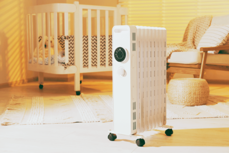 aquecedor para quarto de bebê portátil